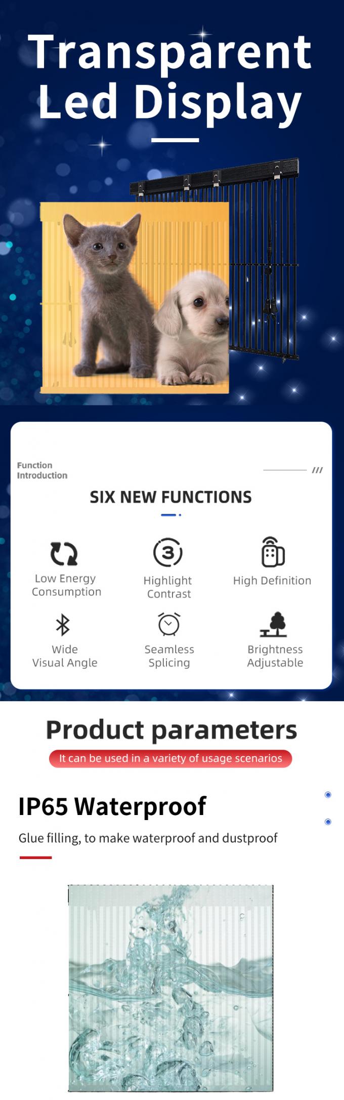 স্বচ্ছ এলইডি স্ক্রিন ডিসপ্লে স্বচ্ছ গ্লাস উইন্ডো এলইডি স্বচ্ছ ভিডিও ওয়াল নমনীয় প্যানেল উচ্চ উজ্জ্বলতাএলইডি স্ক্রিন 0