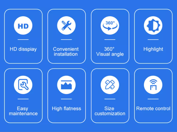 P2.5 P3 P3.91 P4.81 ইনডোর এবং আউটডোর বিজ্ঞাপনের জন্য সৃজনশীল LED ডিসপ্লে স্ক্রিন 2