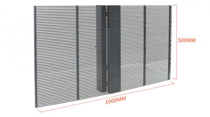 3.91-7.82 মিমি পিক্সেল পিচ স্বচ্ছ এলইডি ডিসপ্লে স্ক্রিন 5-100 মিটার দেখার দূরত্বের জন্য 75% স্বচ্ছতার সাথে 0