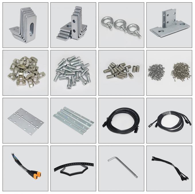 3.91-7.82 মিমি পিক্সেল পিচ স্বচ্ছ এলইডি ডিসপ্লে স্ক্রিন 5-100 মিটার দেখার দূরত্বের জন্য 75% স্বচ্ছতার সাথে 1