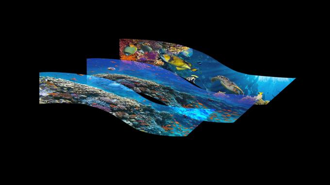 স্বচ্ছ P3.91 হলোগ্রাফিক এলইডি স্ক্রিন ফুল কালার এলইডি ডিসপ্লে স্ক্রিন হলোগ্রাফিক অদৃশ্য অদৃশ্য এলইডি স্ক্রিন 6