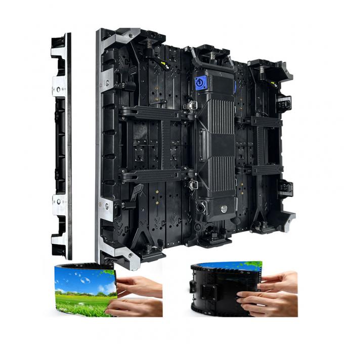 বাঁকা স্ক্রিন ইনডোর/আউটডোর নমনীয় LED ভিডিও ওয়াল ভাড়া LED ডিসপ্লে প্রদর্শনী ও মঞ্চ কার্যক্রমের জন্য - P2.976 P3.91 P4.81 1